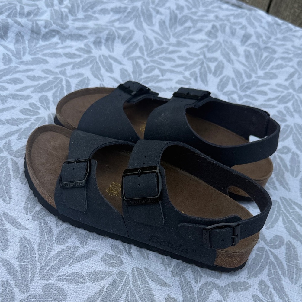 Birkenstock Kids Black and Brown Sandals